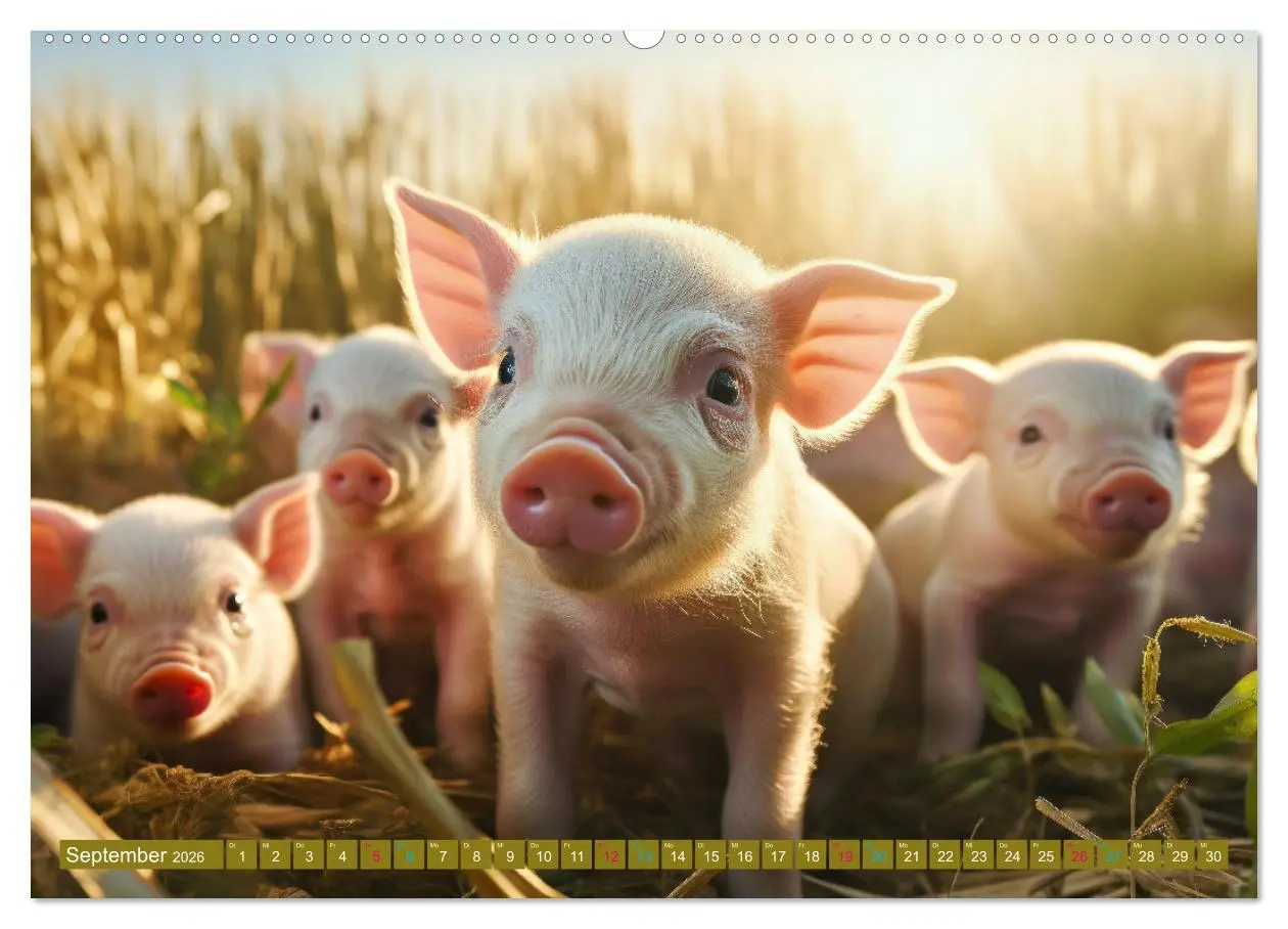 Bild: 9783457404171 | Tierkinder auf dem Land (Wandkalender 2026 DIN A2 quer), CALVENDO...