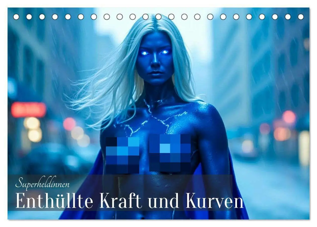Cover: 9783516664171 | Superheldinnen - Enthüllte Kraft und Kurven (Tischkalender 2026 DIN...