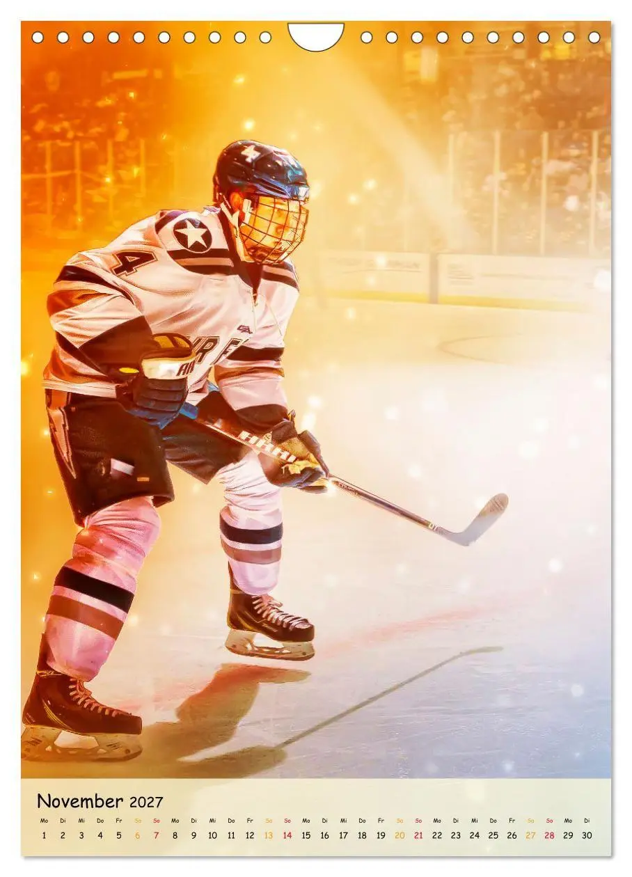 Bild: 9783569444171 | Eishockey Leidenschaft (Wandkalender 2027 DIN A4 hoch), CALVENDO...