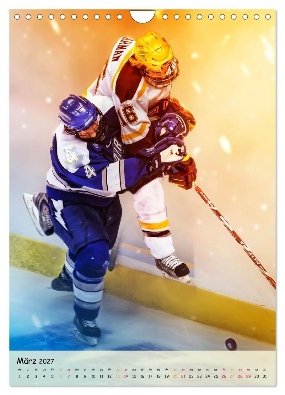 Bild: 9783569444171 | Eishockey Leidenschaft (Wandkalender 2027 DIN A4 hoch), CALVENDO...