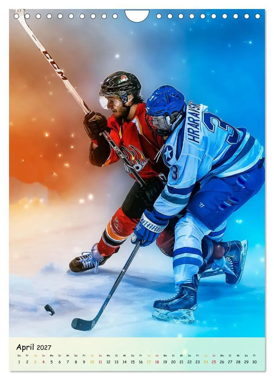 Bild: 9783569444171 | Eishockey Leidenschaft (Wandkalender 2027 DIN A4 hoch), CALVENDO...