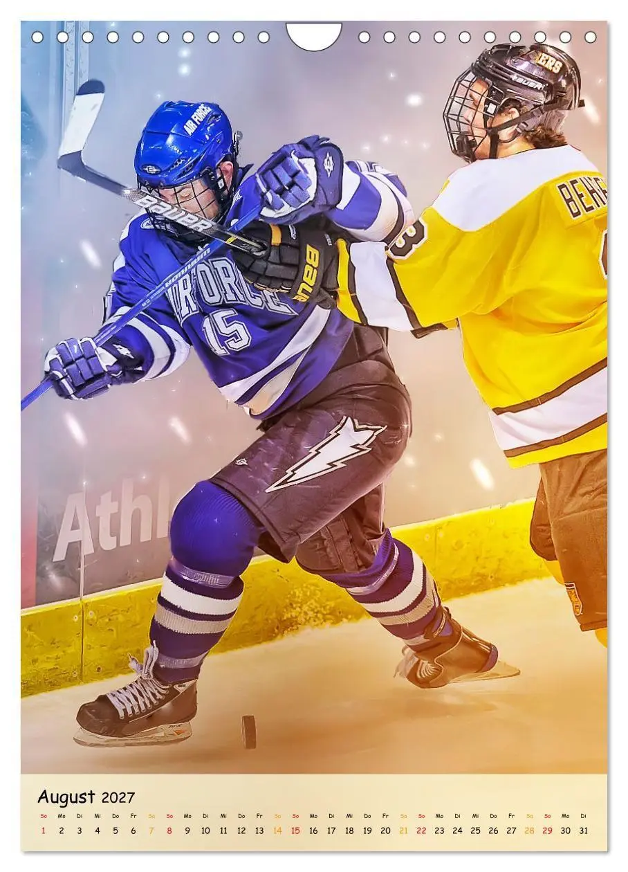 Bild: 9783569444171 | Eishockey Leidenschaft (Wandkalender 2027 DIN A4 hoch), CALVENDO...