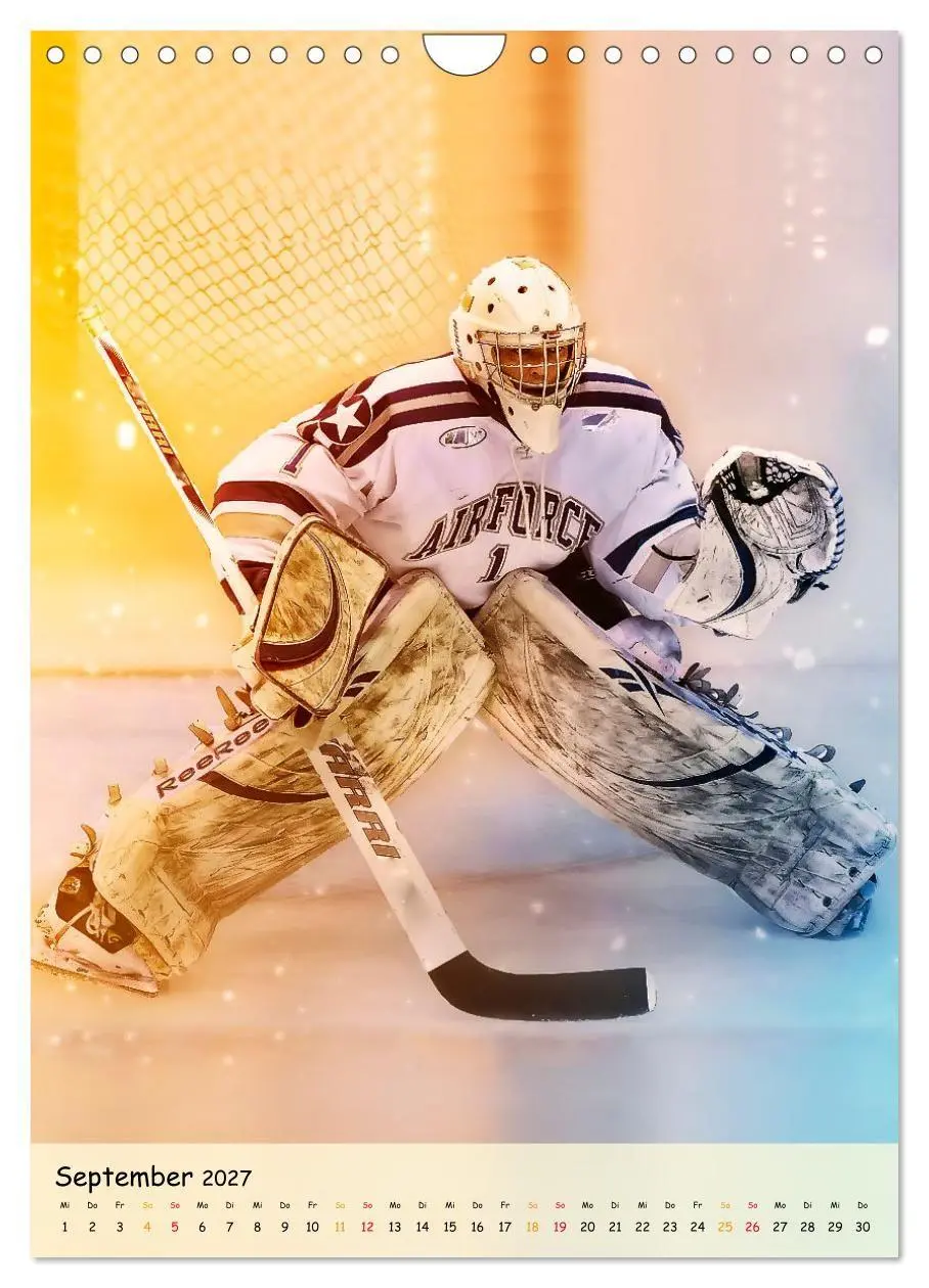 Bild: 9783569444171 | Eishockey Leidenschaft (Wandkalender 2027 DIN A4 hoch), CALVENDO...