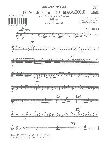 Cover: 9790041344171 | Concerto in Do Maggiore RV 537 (F IX, 1 - T 97) | Antonio Vivaldi