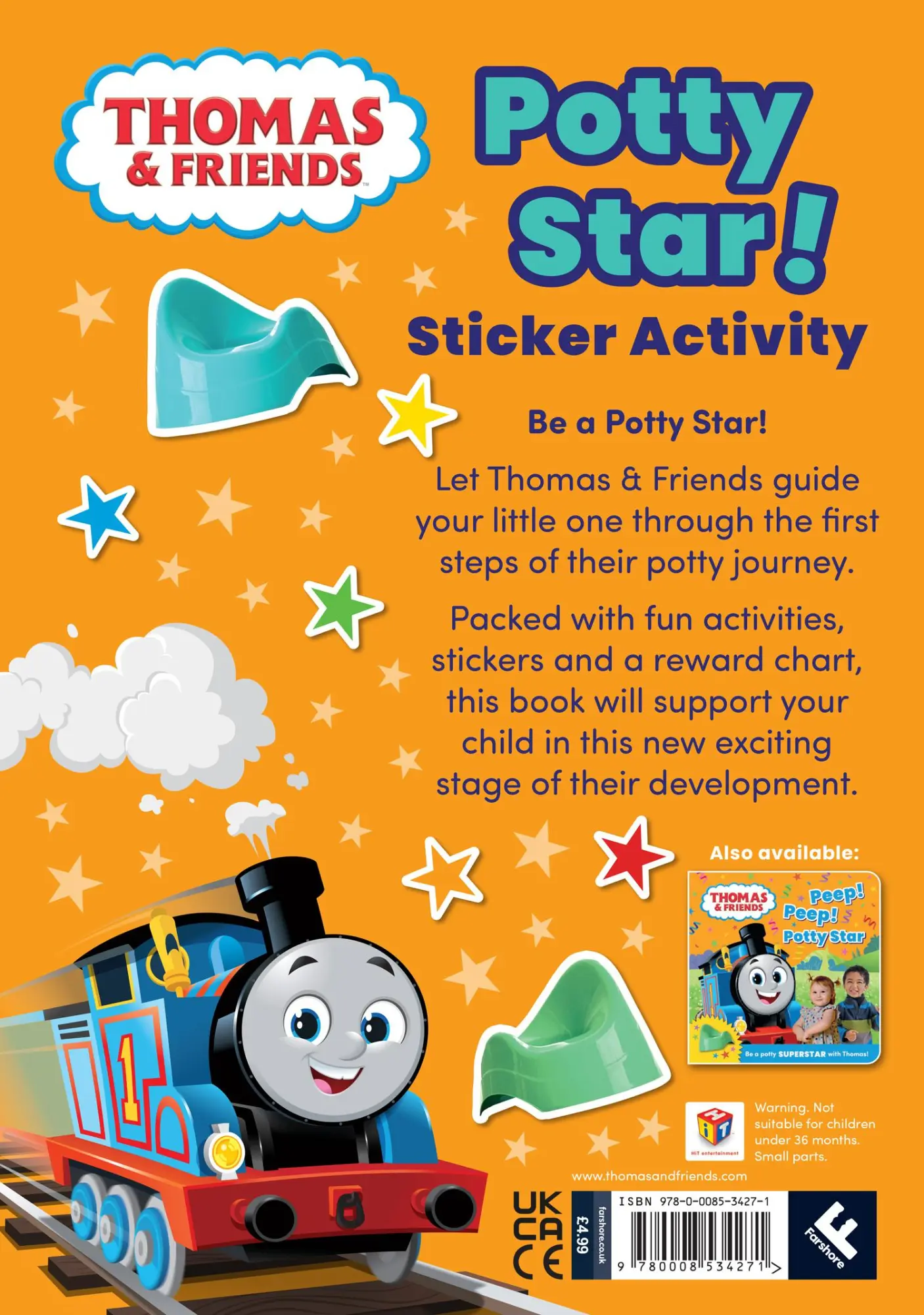 Rückseite: 9780008534271 | Thomas &amp; Friends: Potty Star! Sticker Activity | Thomas &amp; Friends