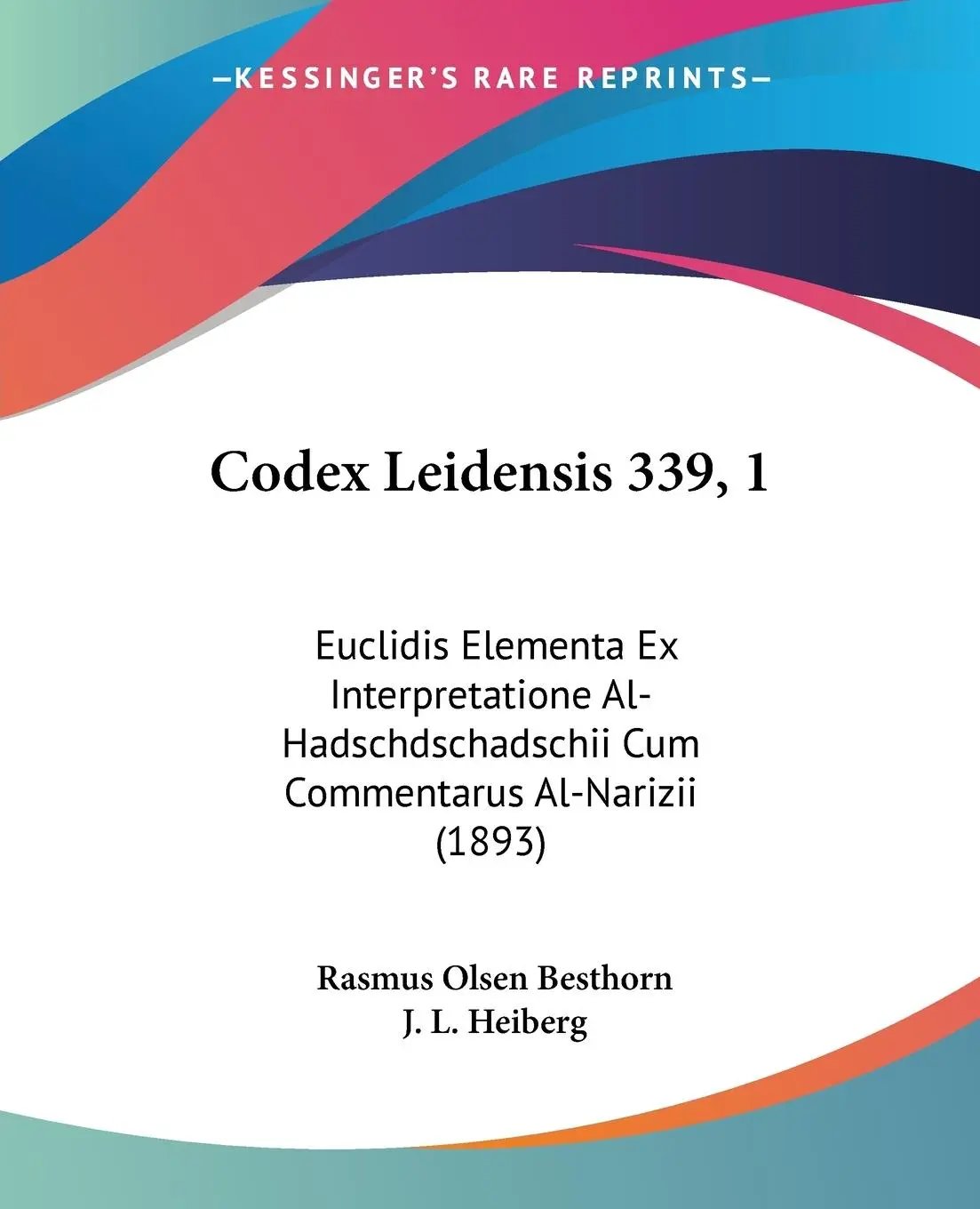 Cover: 9781104084271 | Codex Leidensis 339, 1 | Rasmus Olsen Besthorn (u. a.) | Taschenbuch