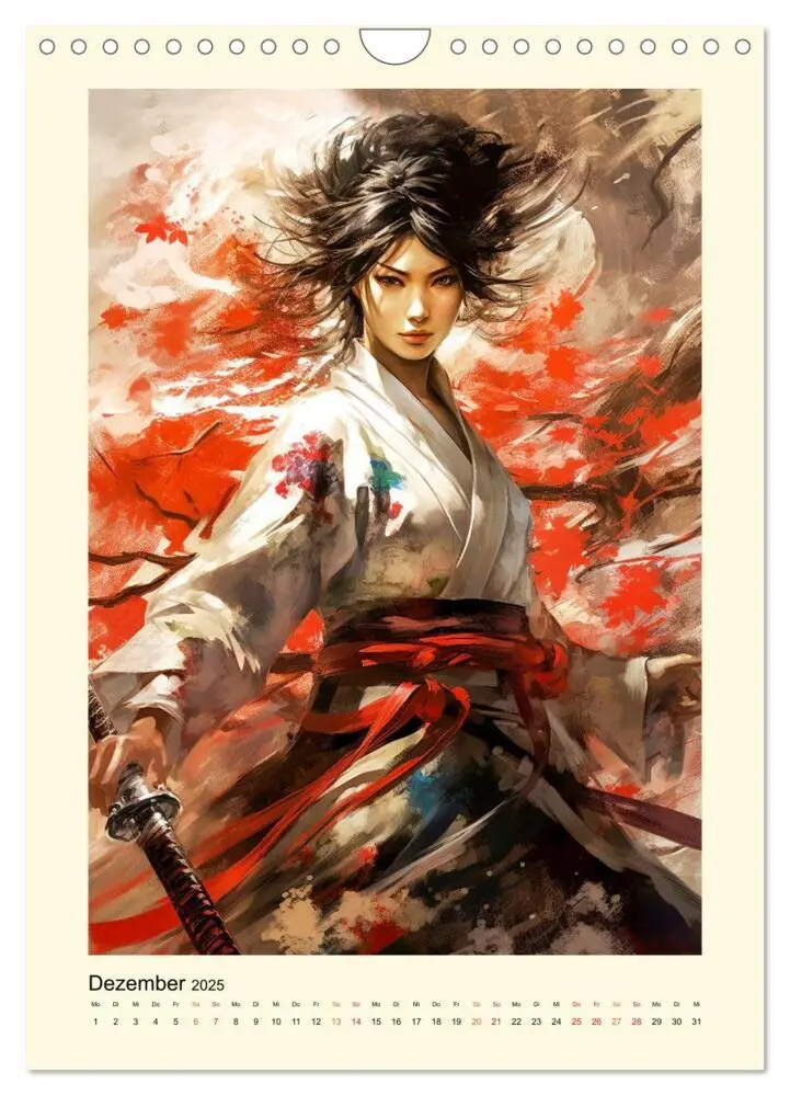 Bild: 9783435844371 | Samurai Amazonen (Wandkalender 2025 DIN A4 hoch), CALVENDO...