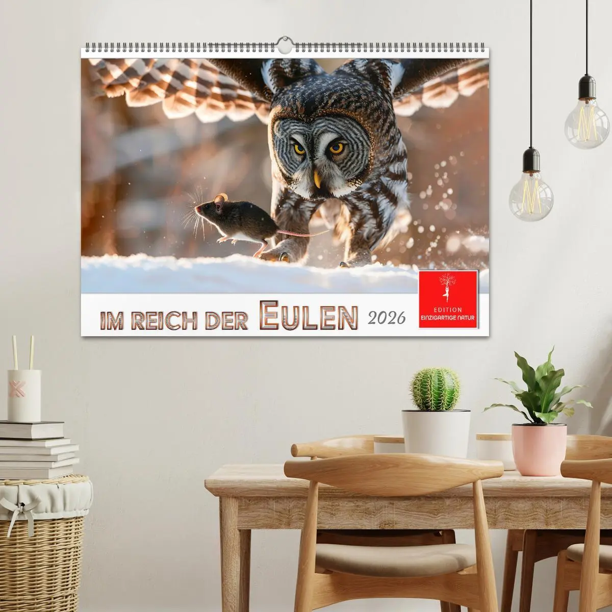 Bild: 9783457314371 | Im Reich der Eulen (Wandkalender 2026 DIN A2 quer), CALVENDO...