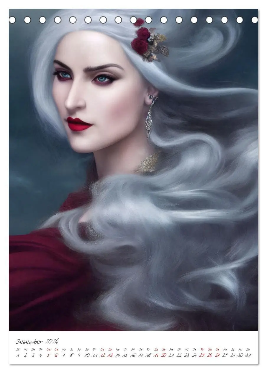 Bild: 9783516334371 | Dark Fantasy Art - Zeit der Helden (Tischkalender 2026 DIN A5...