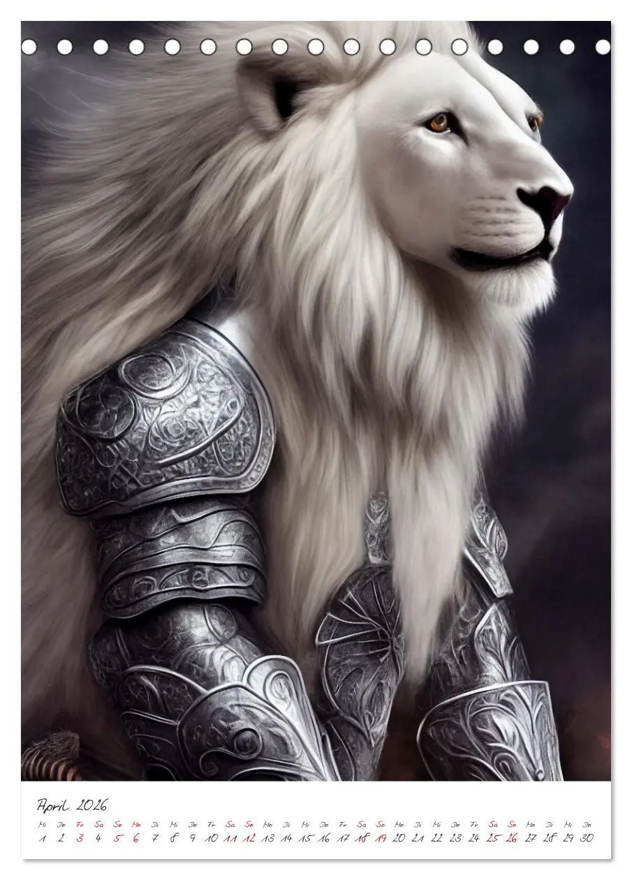 Bild: 9783516334371 | Dark Fantasy Art - Zeit der Helden (Tischkalender 2026 DIN A5...