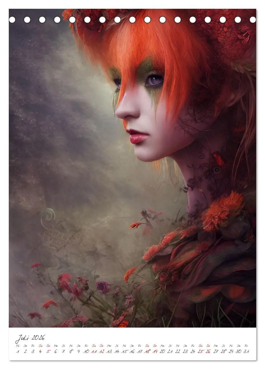 Bild: 9783516334371 | Dark Fantasy Art - Zeit der Helden (Tischkalender 2026 DIN A5...