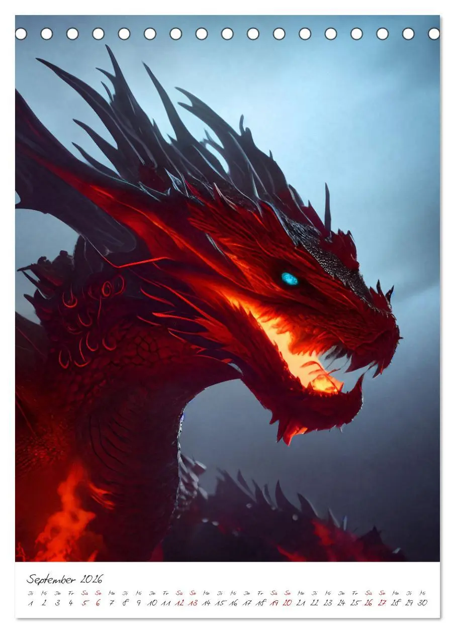 Bild: 9783516334371 | Dark Fantasy Art - Zeit der Helden (Tischkalender 2026 DIN A5...