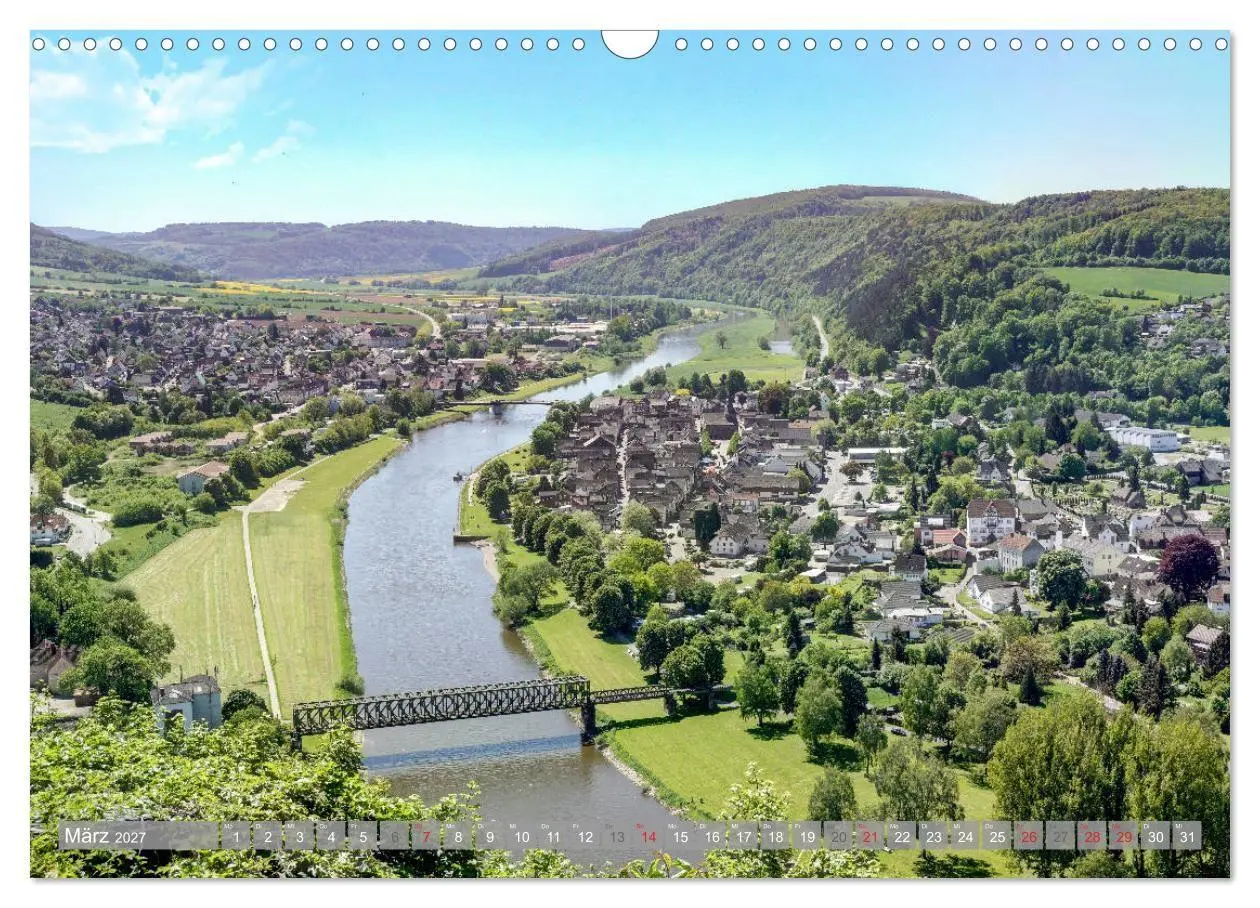 Bild: 9783569734371 | Weserbergland - sagenhaft schön (Wandkalender 2027 DIN A3 quer),...