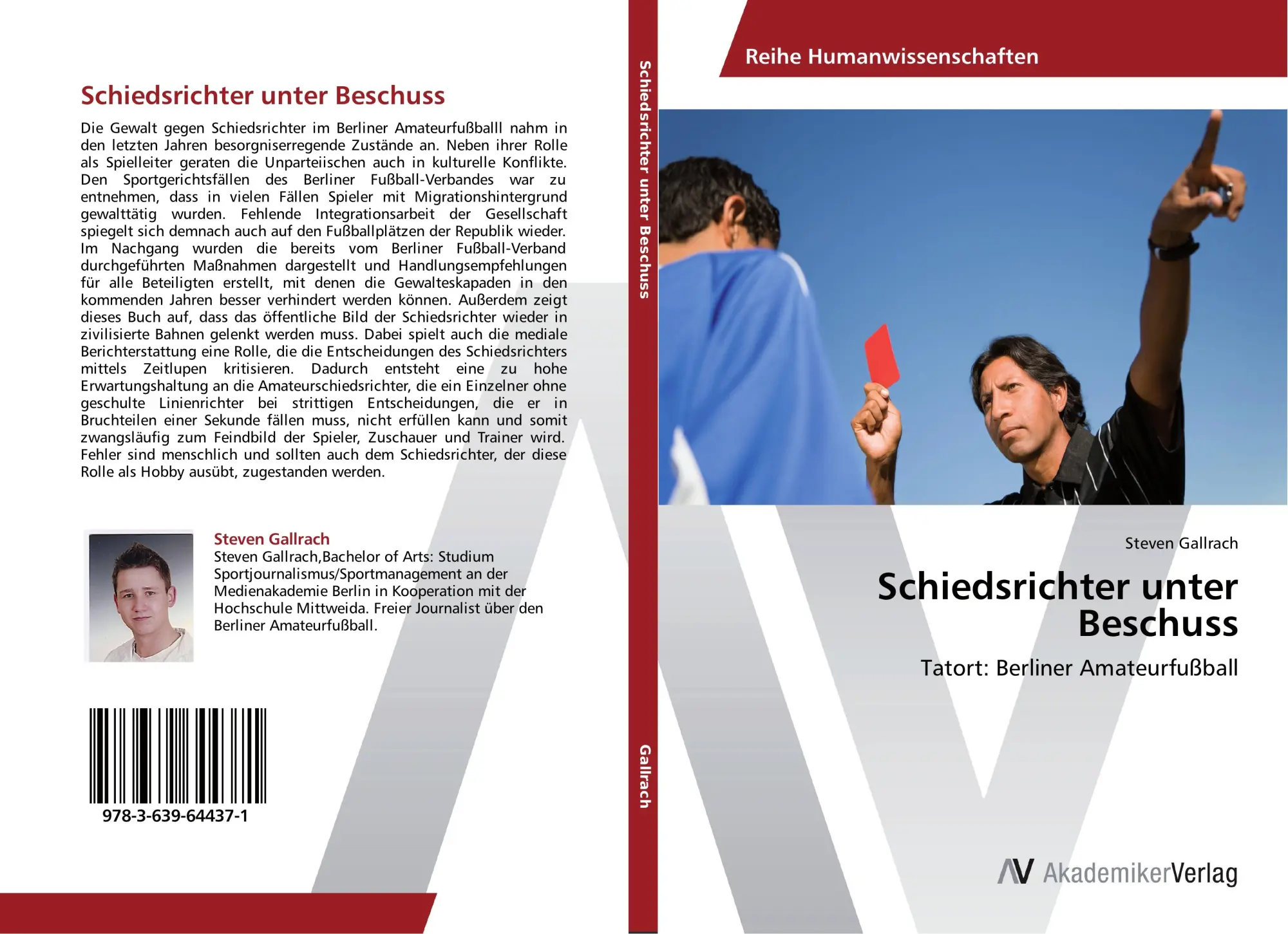 Cover: 9783639644371 | Schiedsrichter unter Beschuss | Tatort: Berliner Amateurfußball | Buch