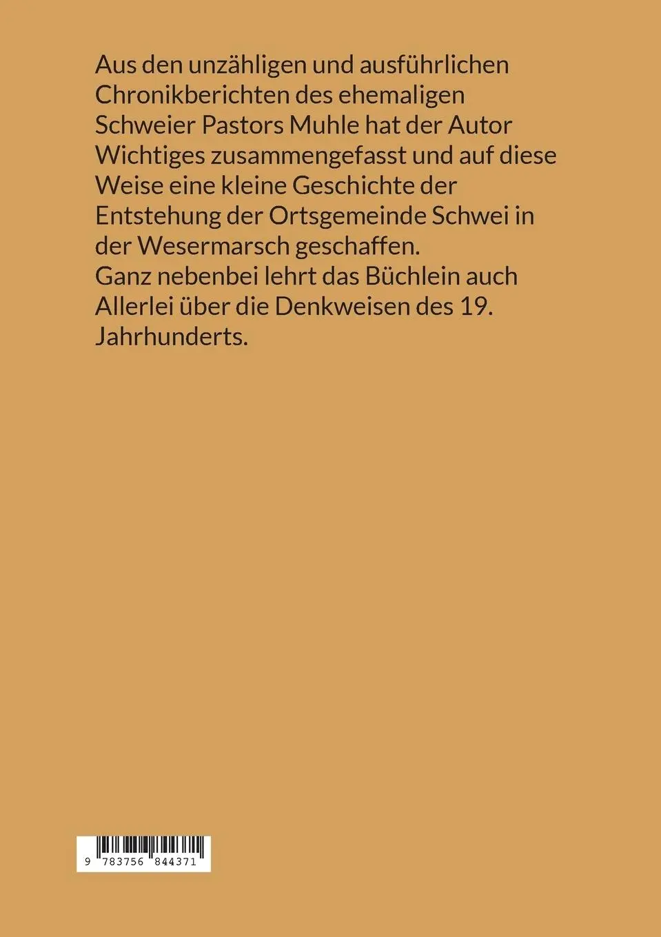 Rückseite: 9783756844371 | Schwei | so sind wir's geworden | Gerhard Roos | Taschenbuch | 60 S.