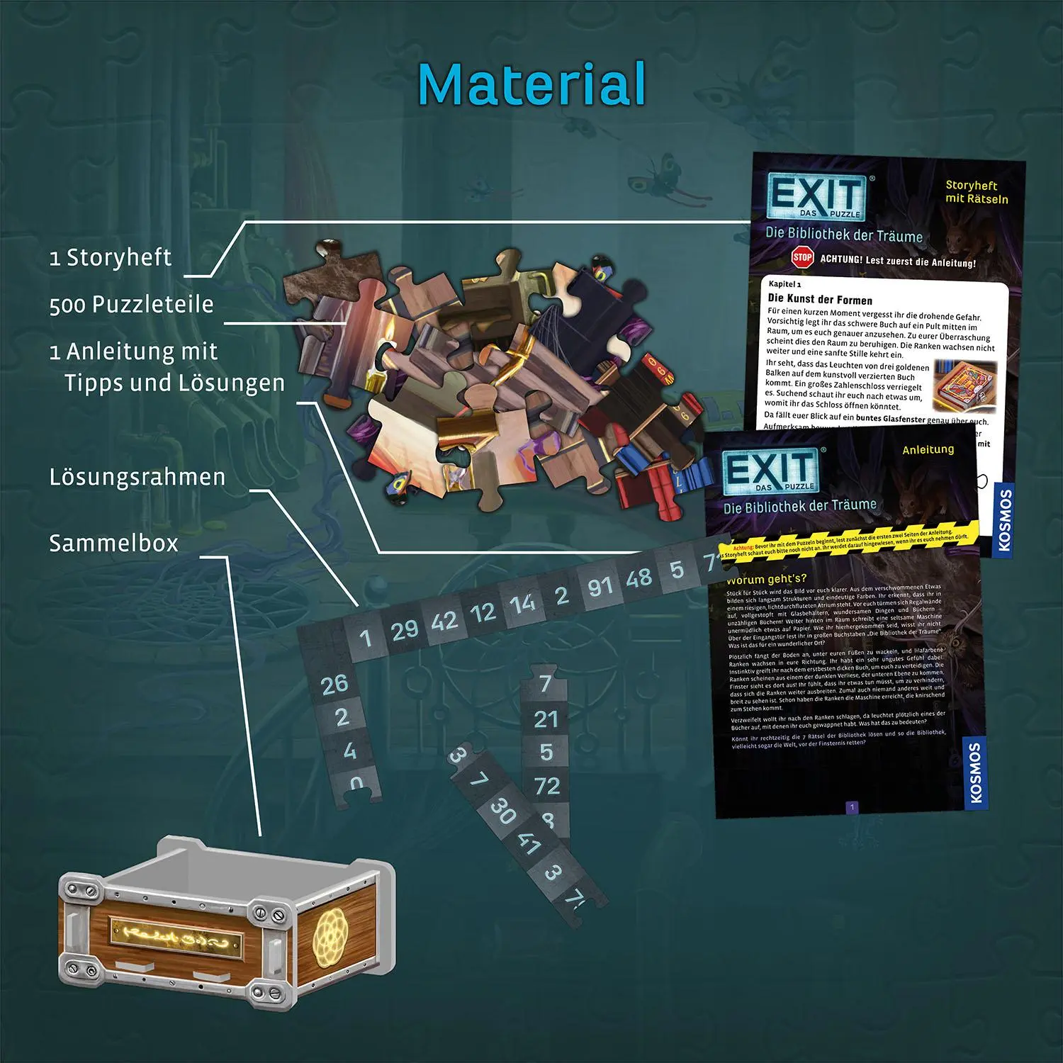 Bild: 4002051684471 | EXIT® - Das Puzzle: Die Bibliothek der Träume | Spiel | Brand (u. a.)