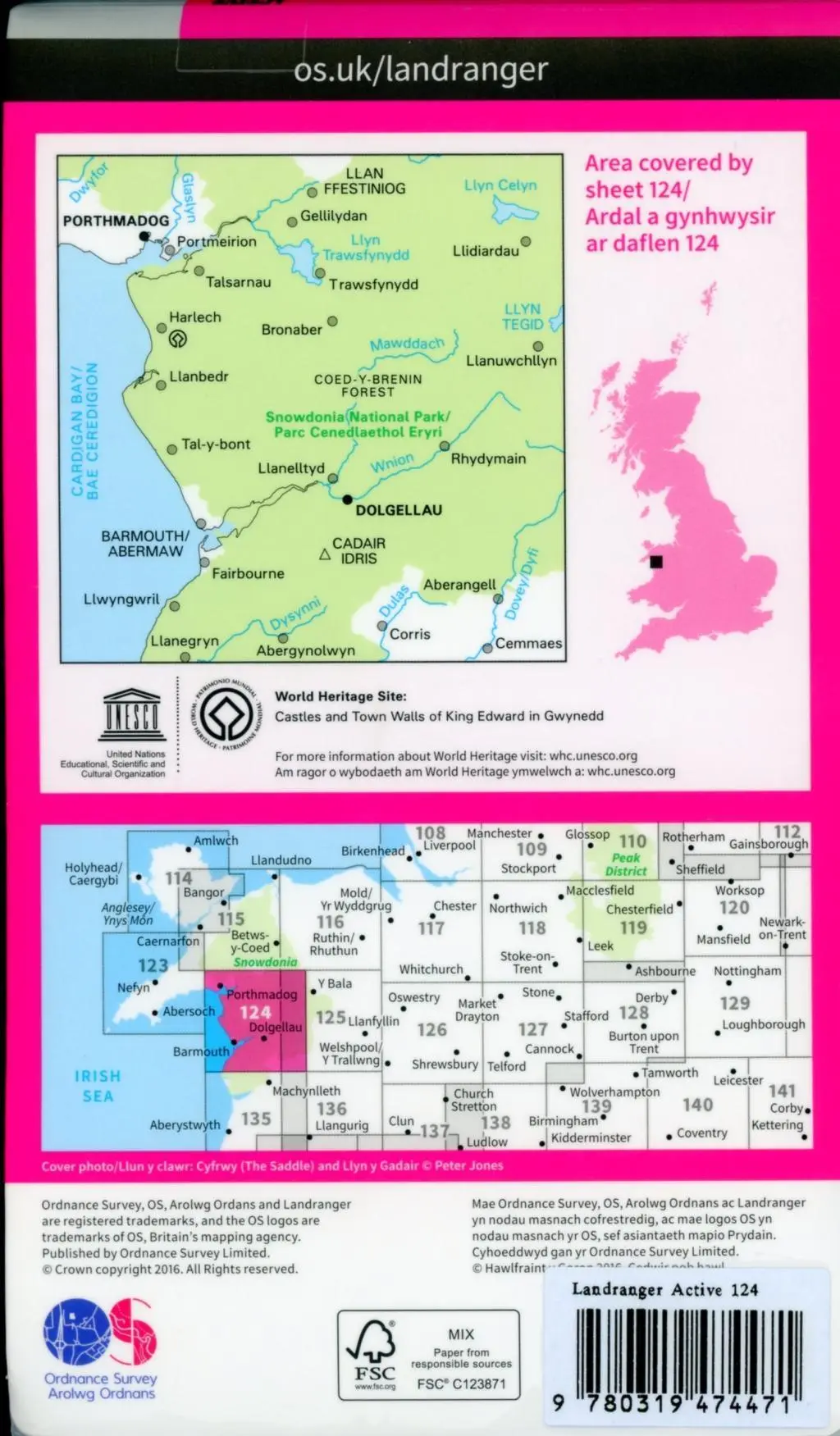 Bild: 9780319474471 | Porthmadog &amp; Dolgellau | Ordnance Survey | (Land-)Karte | Englisch