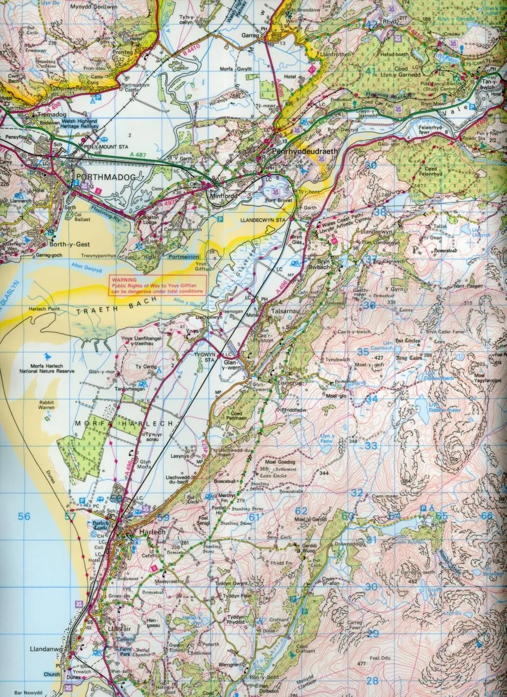 Bild: 9780319474471 | Porthmadog &amp; Dolgellau | Ordnance Survey | (Land-)Karte | Englisch