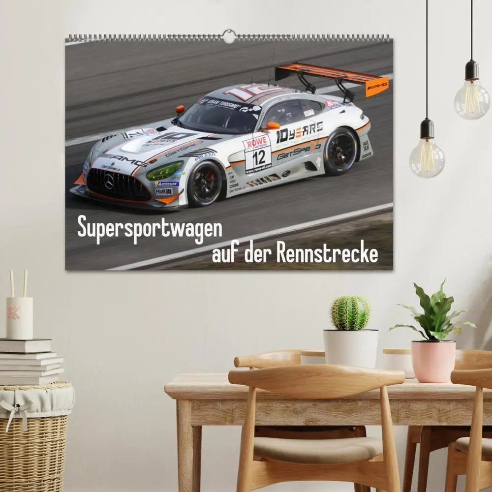 Bild: 9783435764471 | Supersportwagen auf der Rennstrecke (Wandkalender 2025 DIN A2...