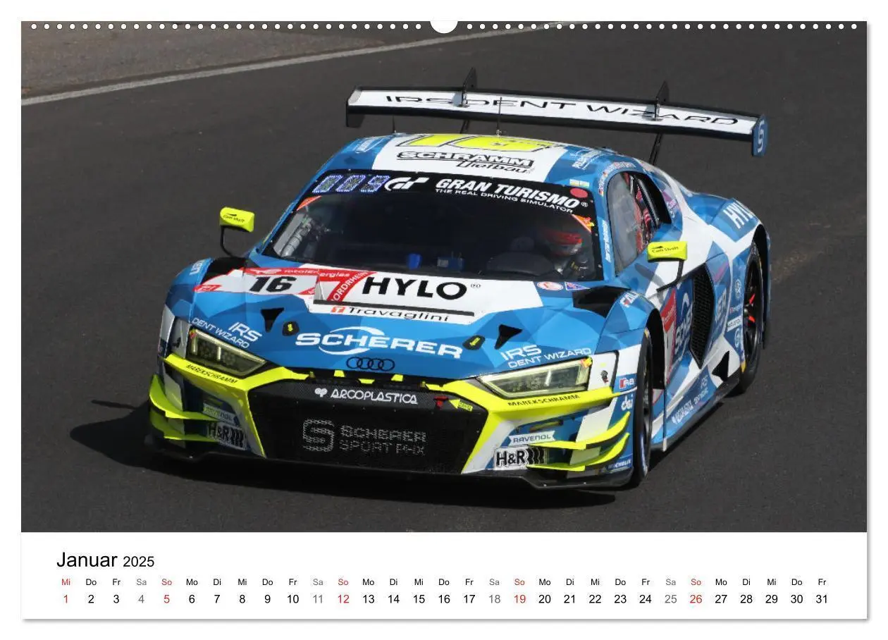 Bild: 9783435764471 | Supersportwagen auf der Rennstrecke (Wandkalender 2025 DIN A2...