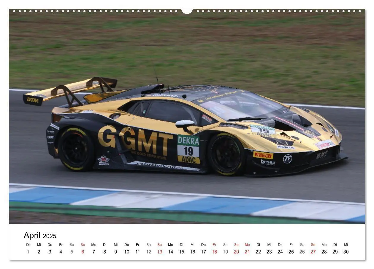 Bild: 9783435764471 | Supersportwagen auf der Rennstrecke (Wandkalender 2025 DIN A2...