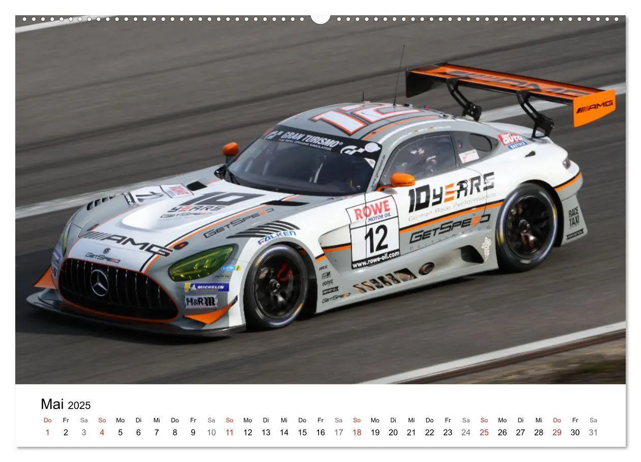 Bild: 9783435764471 | Supersportwagen auf der Rennstrecke (Wandkalender 2025 DIN A2...