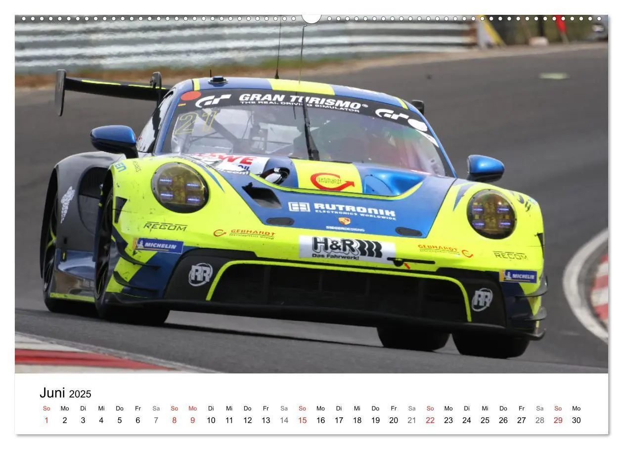 Bild: 9783435764471 | Supersportwagen auf der Rennstrecke (Wandkalender 2025 DIN A2...