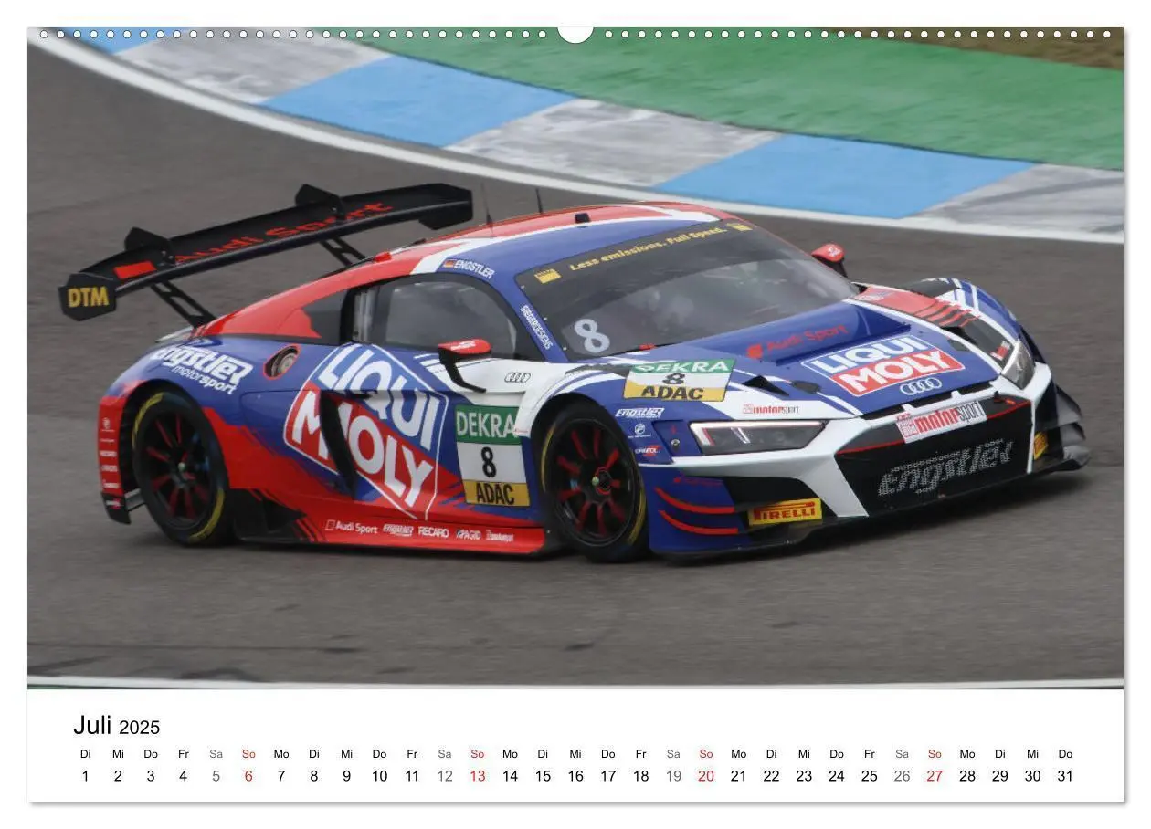 Bild: 9783435764471 | Supersportwagen auf der Rennstrecke (Wandkalender 2025 DIN A2...
