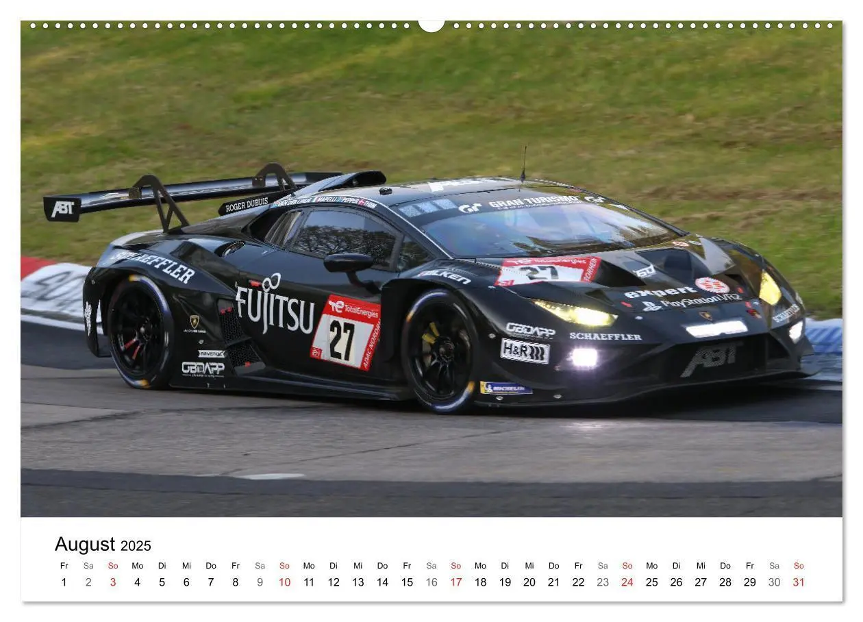 Bild: 9783435764471 | Supersportwagen auf der Rennstrecke (Wandkalender 2025 DIN A2...