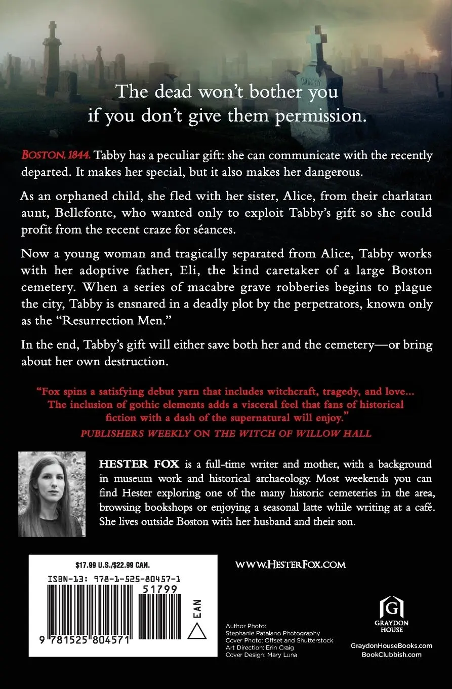 Rückseite: 9781525804571 | Orphan of Cemetery Hill (Original) | Hester Fox | Taschenbuch | 2020