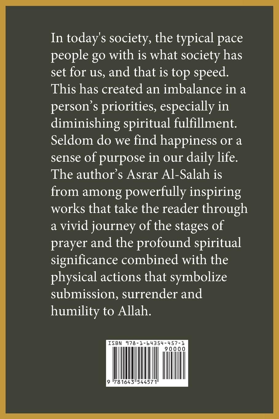 Rückseite: 9781643544571 | Inner Dimensions of the Salah | Asrar Al-Salah (Prayer) | Al-Qayyim