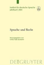 Sprache und Recht | Ulrike Haß-Zumkehr | Buch | ISSN | HC runder Rücken kaschiert | Deutsch | 2002 | De Gruyter | EAN 9783110174571 - Haß-Zumkehr, Ulrike