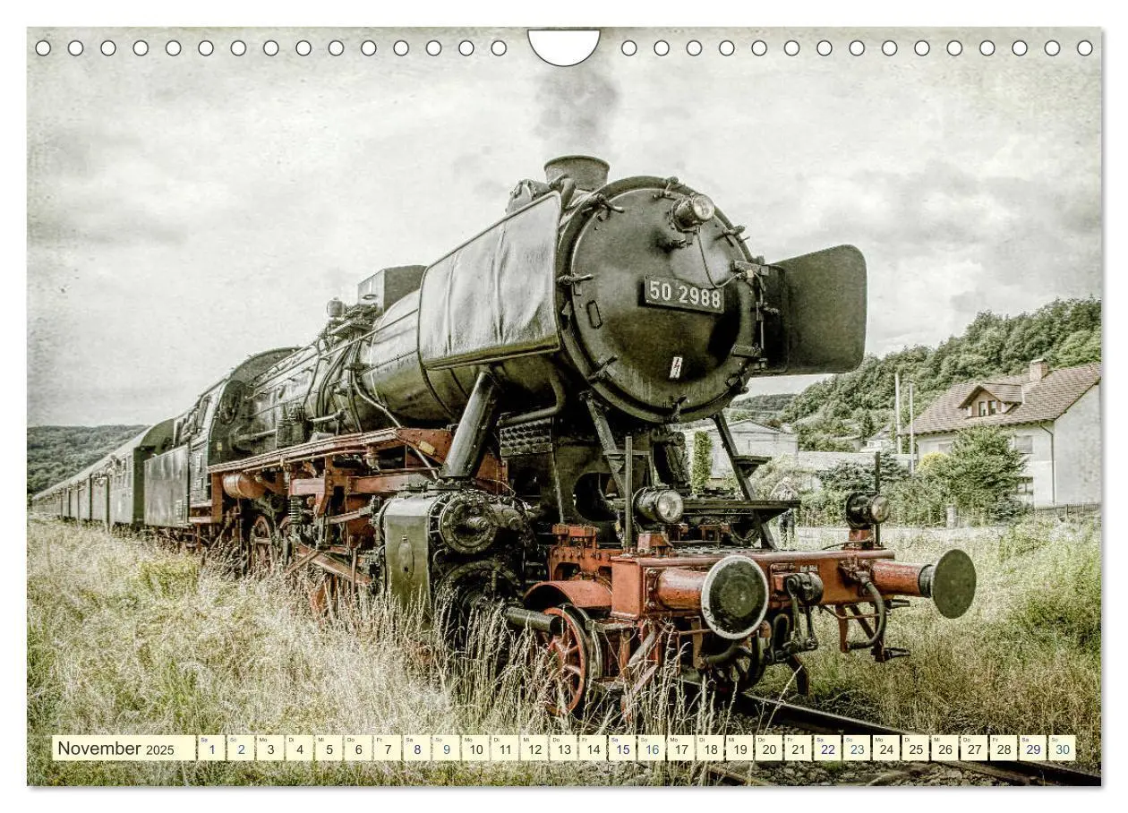 Bild: 9783435134571 | Dampfloks - eindrucksvolle Lokomotiven (Wandkalender 2025 DIN A4...