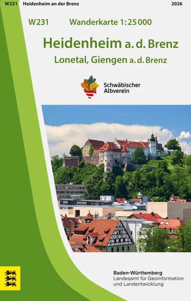 W231 Wanderkarte 1:25 000 Heidenheim a.d.Brenz