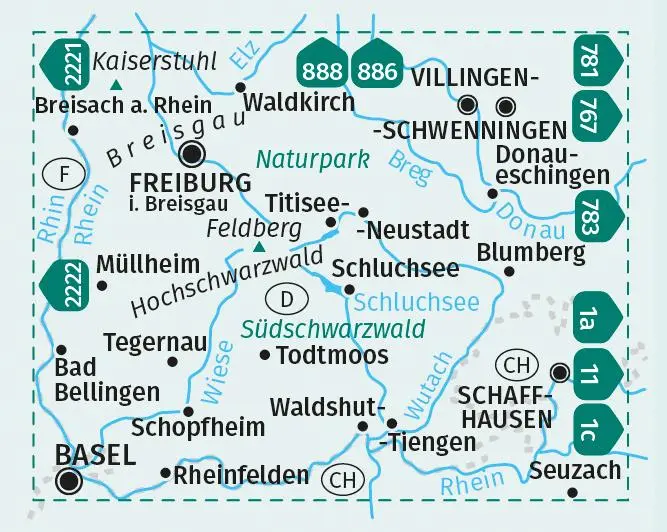 Bild: 9783991214571 | KOMPASS Wanderkarten-Set 887 Schwarzwald Süd (2 Karten) 1:50.000