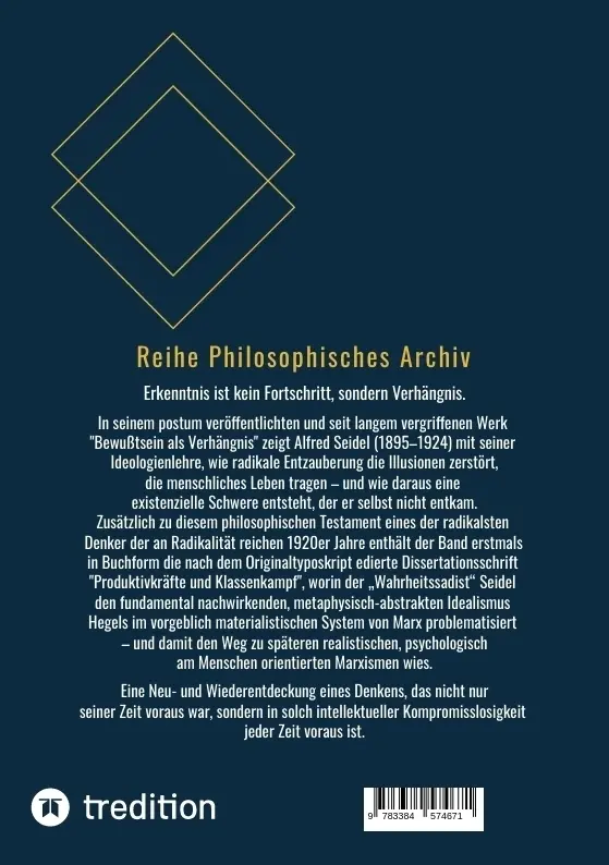 Bild: 9783384574671 | Bewußtsein als Verhängnis. Nebst Dissertationsschrift...