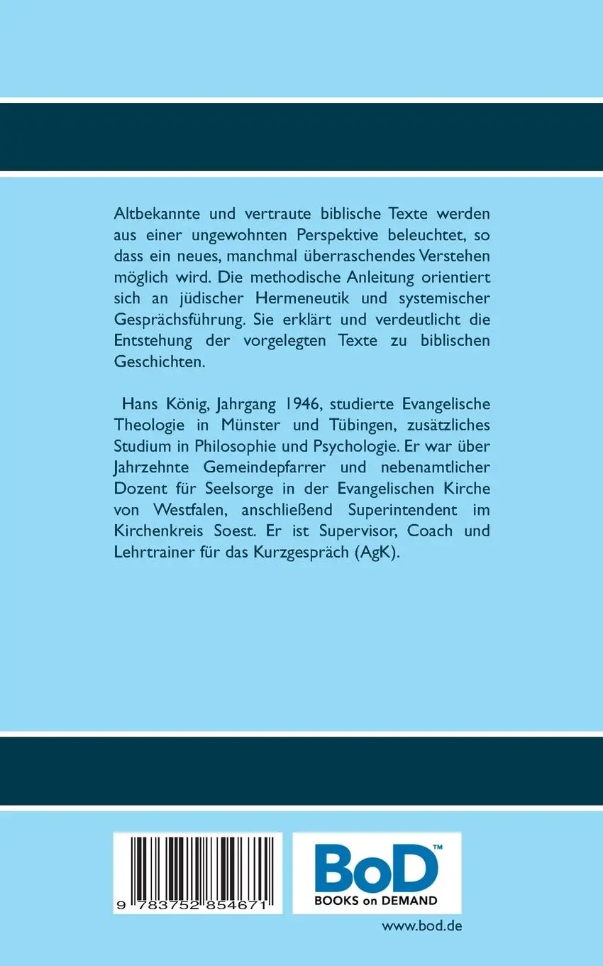 Rückseite: 9783752854671 | Perspektivwechsel | Biblisch An- und Quergedachtes | Hans König | Buch