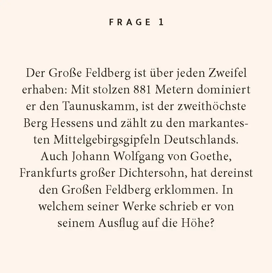 Bild: 9783899784671 | Taunus-Quiz | 100 Fragen und Antworten | Ines Stickler | Taschenbuch