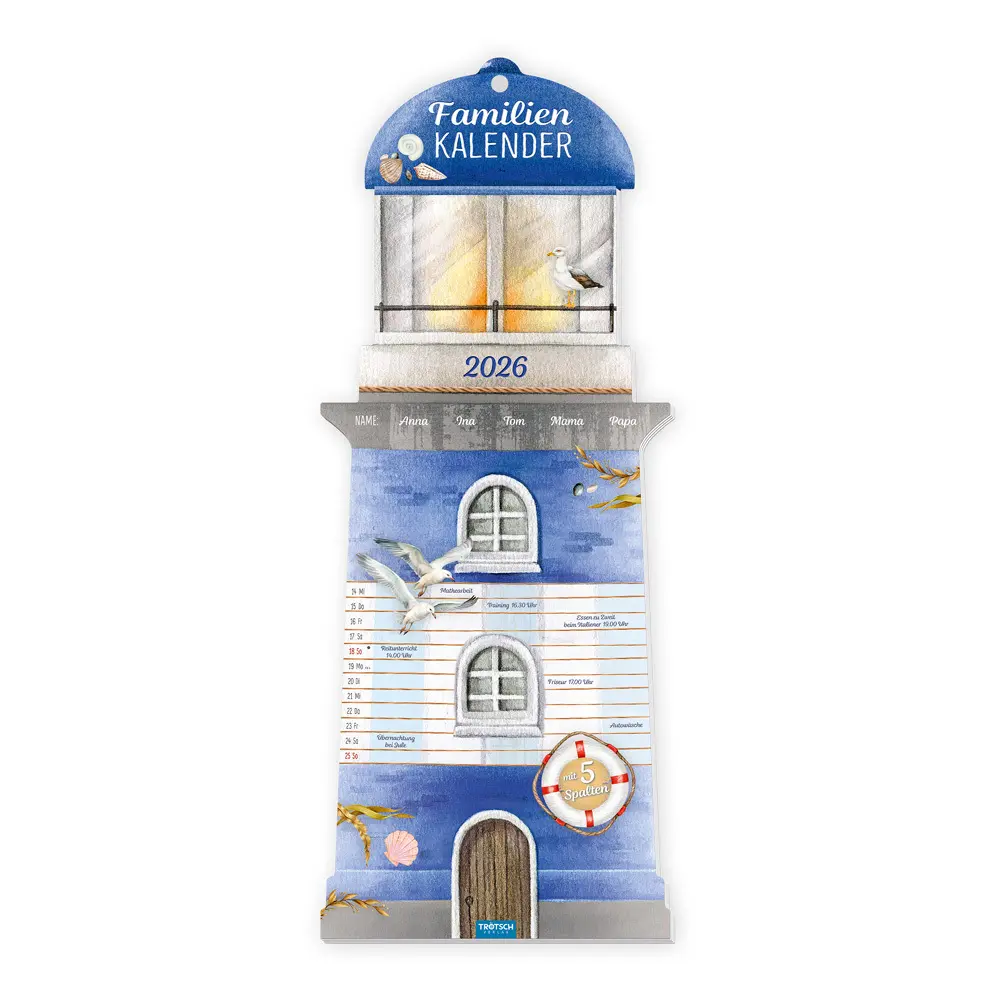 Cover: 9783988024671 | Trötsch Formkalender Familienkalender Leuchtturm 2026 | KG | Kalender