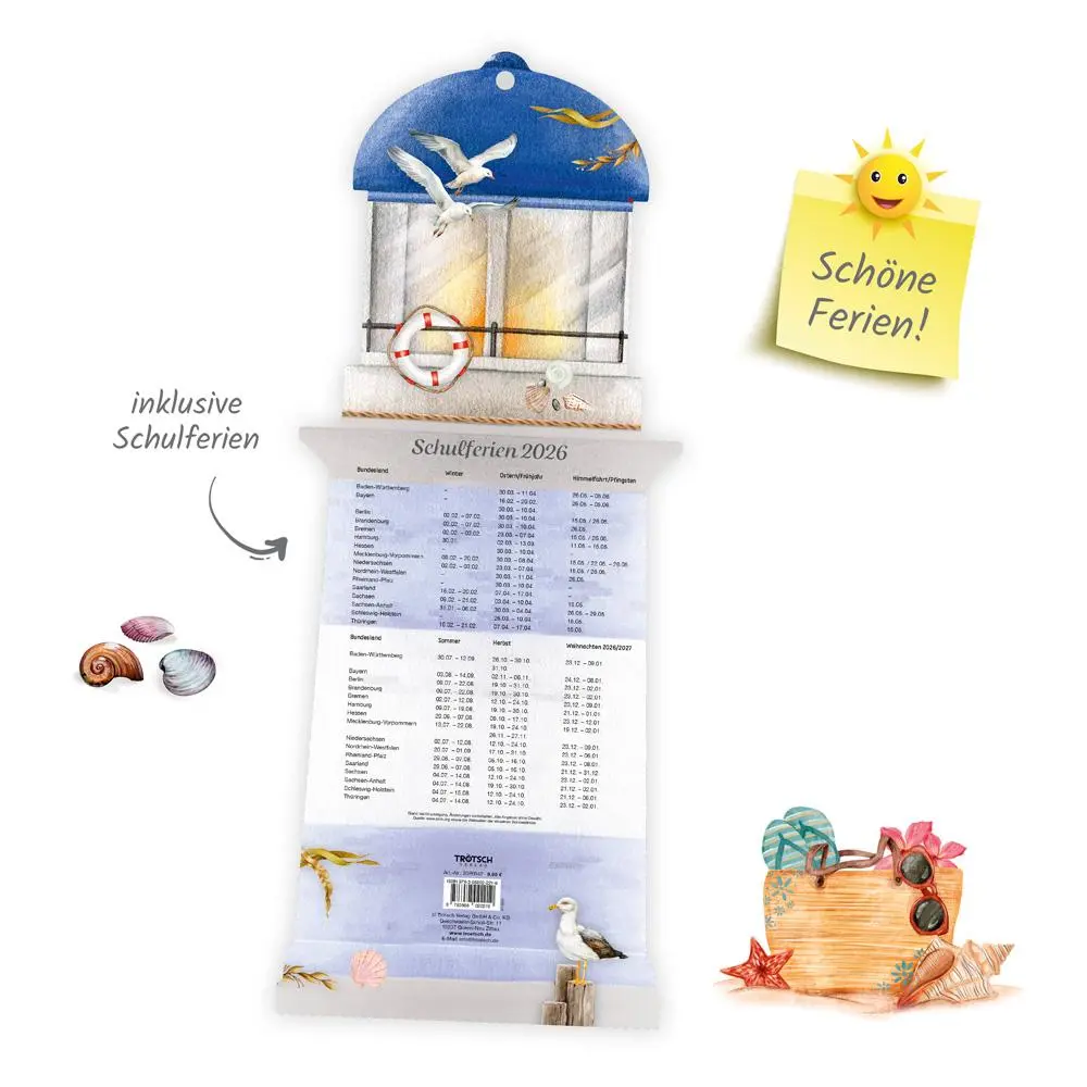 Bild: 9783988024671 | Trötsch Formkalender Familienkalender Leuchtturm 2026 | KG | Kalender