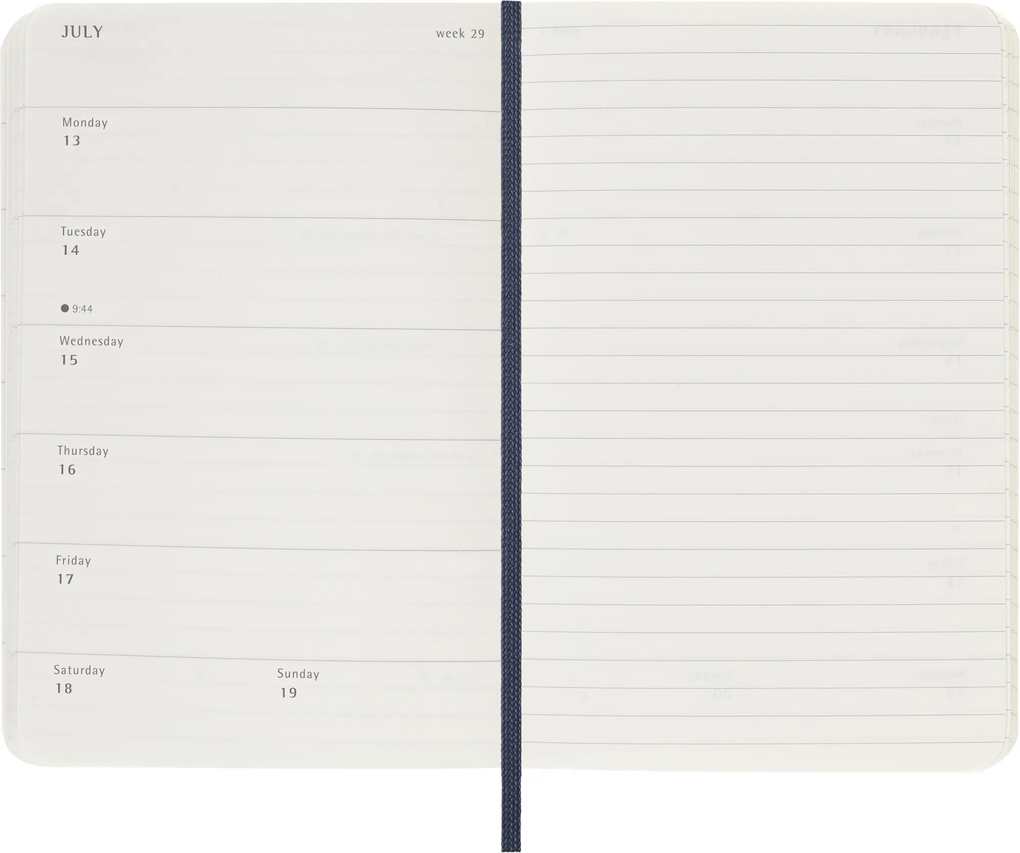 Bild: 8056999274771 | Moleskine 12 Monate Wochen Notizkalender 2026, Pocket/A6, 1 Wo = 1...