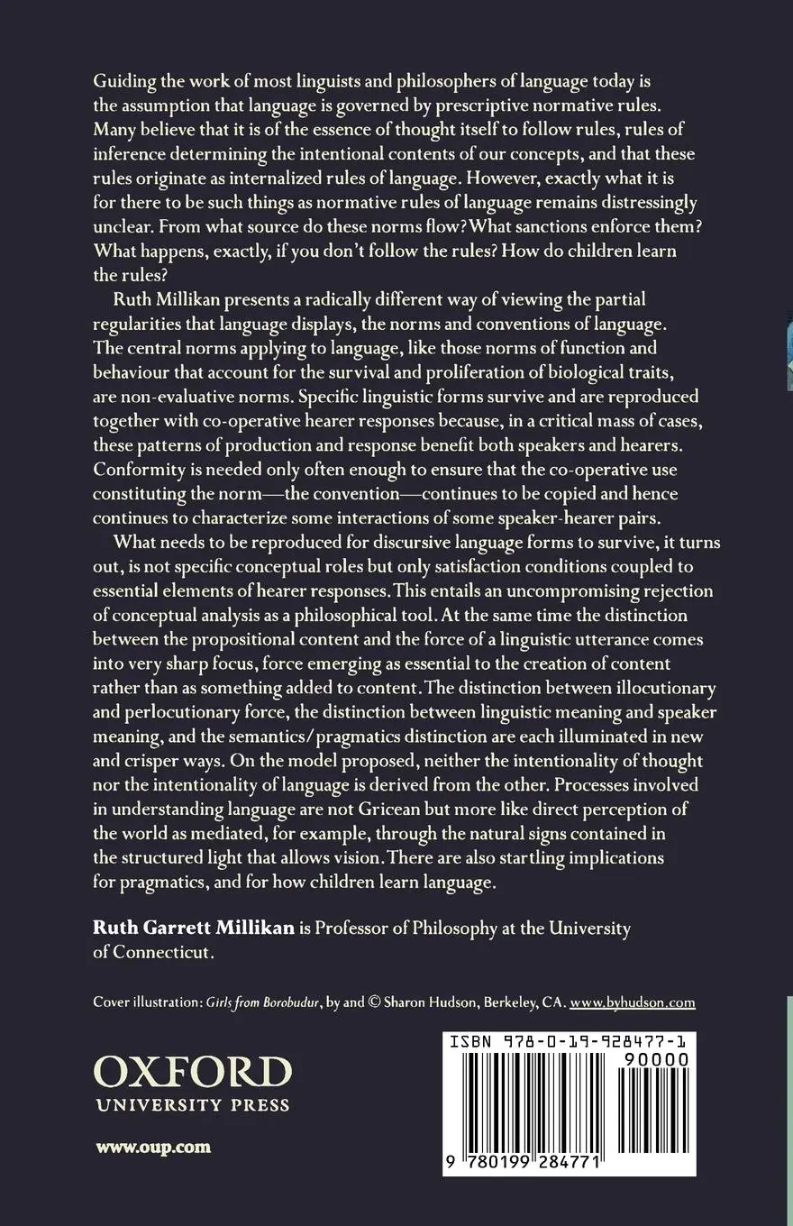 Rückseite: 9780199284771 | Language | A Biological Model | Ruth Garrett Millikan | Taschenbuch