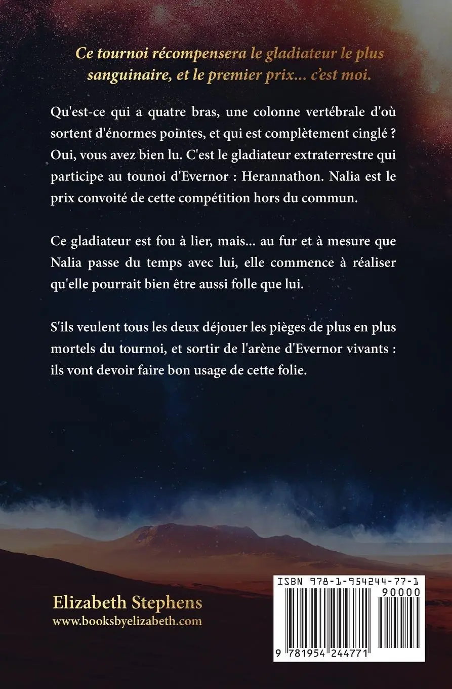 Rückseite: 9781954244771 | Désirée par le Gladiateur d'Evernor | Elizabeth Stephens | Taschenbuch