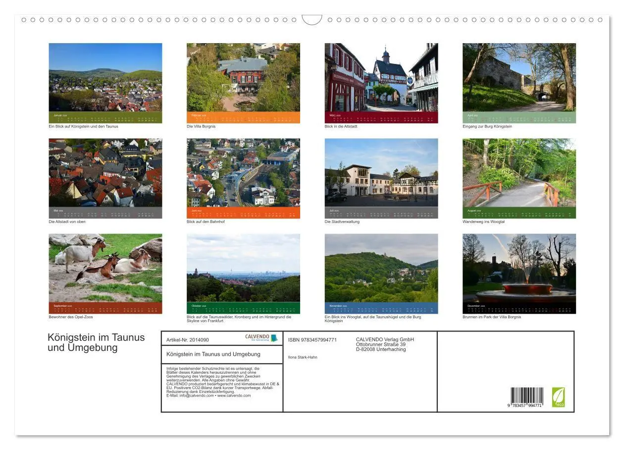 Bild: 9783457994771 | Königstein im Taunus und Umgebung (Wandkalender 2026 DIN A2 quer),...