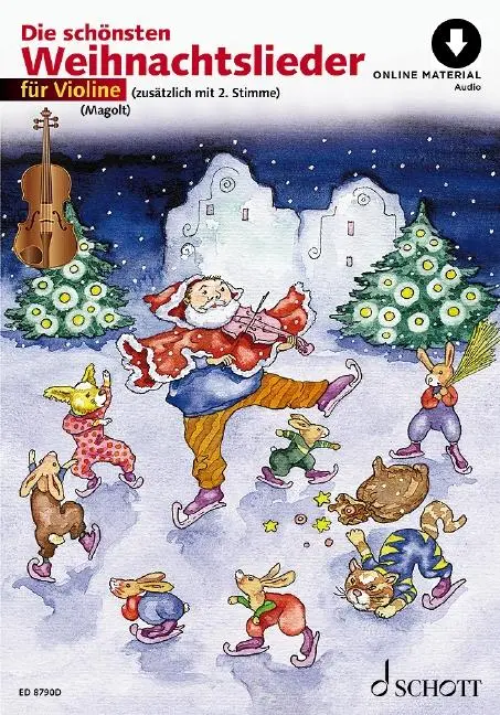 Cover: 9783795724771 | Die schönsten Weihnachtslieder für Violine/mit Online Material Audio