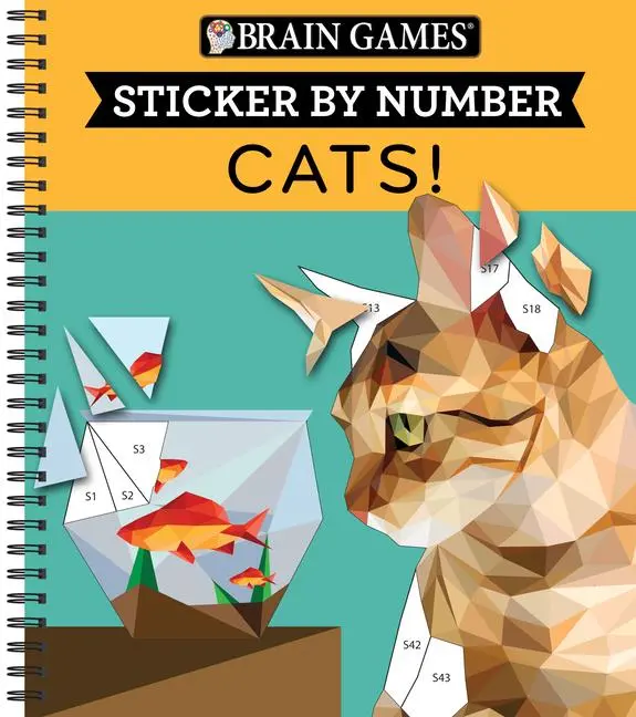Cover: 9781640304871 | Brain Games - Sticker by Number: Cats! (28 Images to Sticker) | Buch