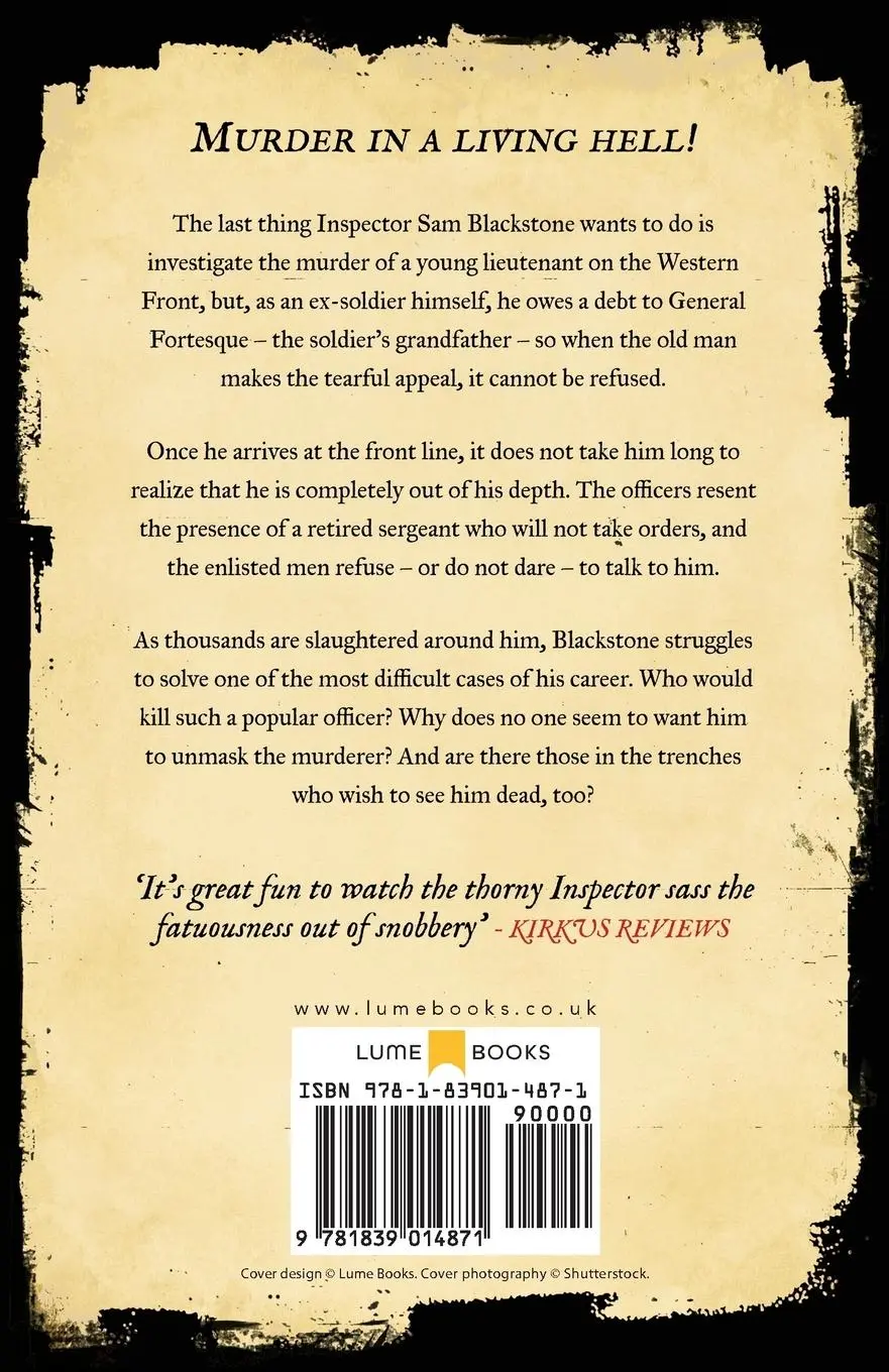 Rückseite: 9781839014871 | Blackstone and the Great War | Sally Spencer | Taschenbuch | Englisch