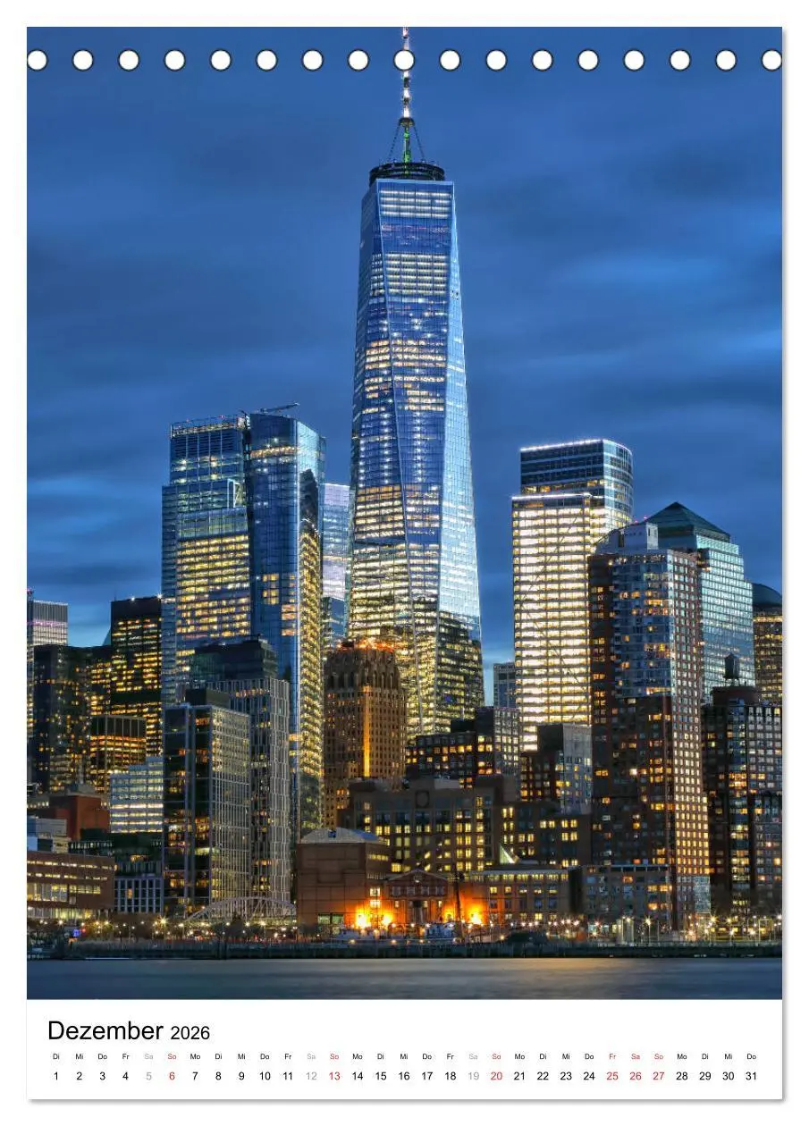 Bild: 9783516384871 | New Yorks architektonische Highlights (Tischkalender 2026 DIN A5...