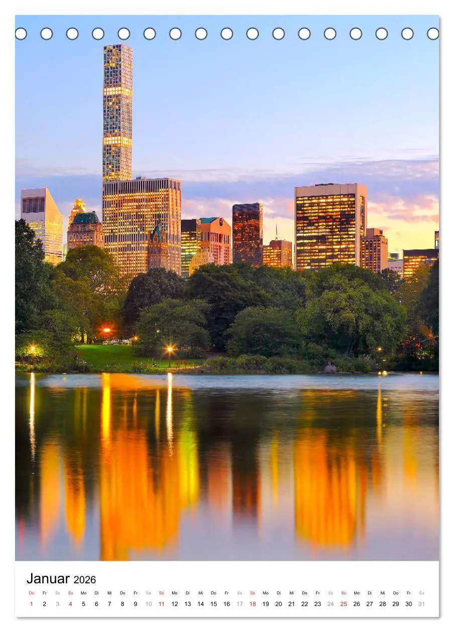 Bild: 9783516384871 | New Yorks architektonische Highlights (Tischkalender 2026 DIN A5...