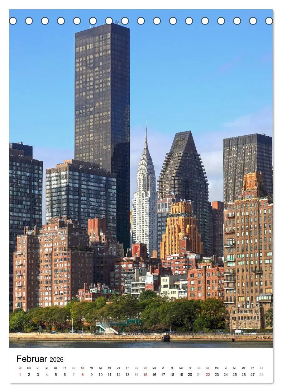 Bild: 9783516384871 | New Yorks architektonische Highlights (Tischkalender 2026 DIN A5...